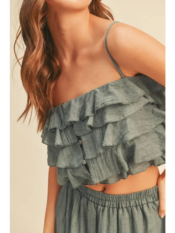 Rita Ruffle Tank