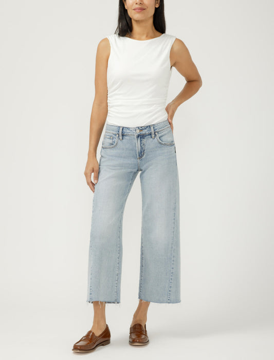SILVER JEANS | Suki Wide Leg Crop | ADM211 West End