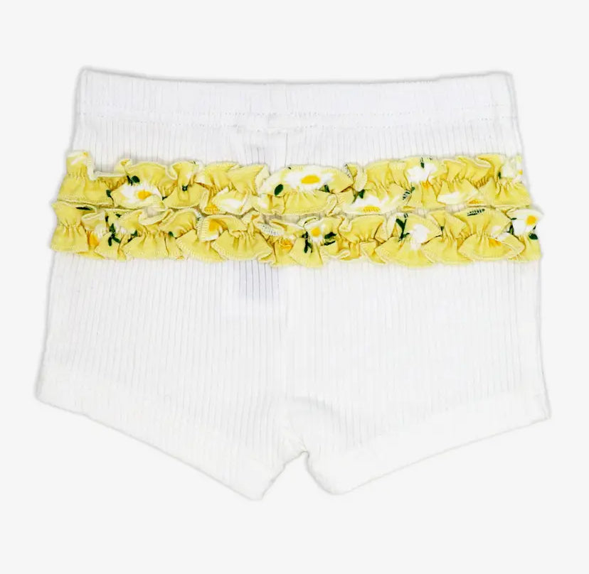Yellow Floral 2 Piece Dress Set