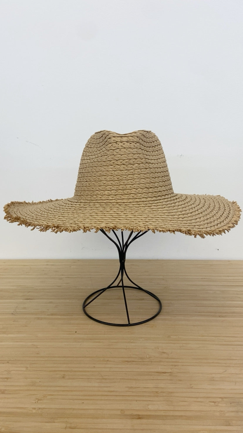 Monte Carlo Wide Brim Hat | Light Brown