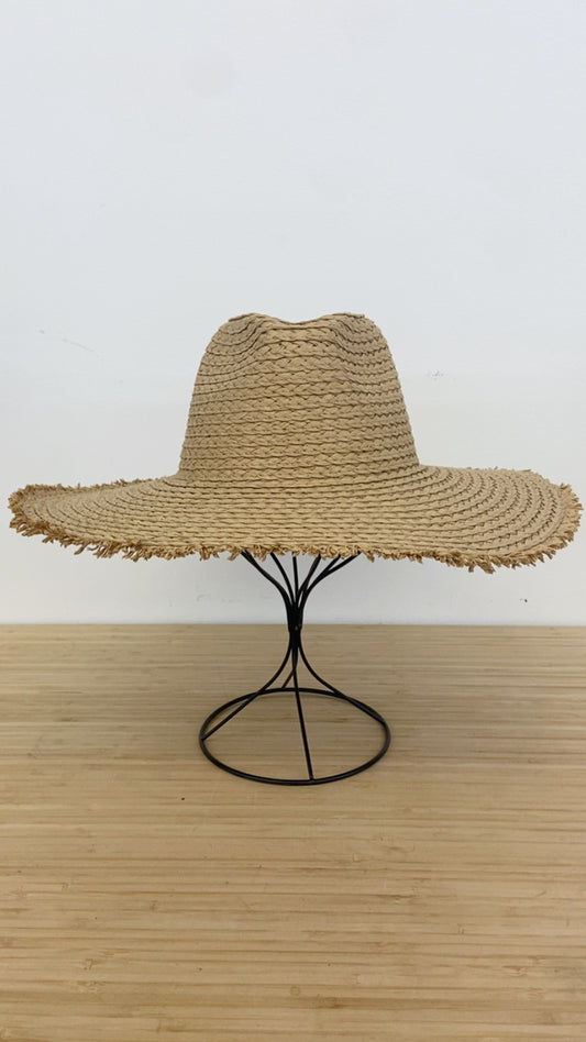 Monte Carlo Wide Brim Hat | Light Brown