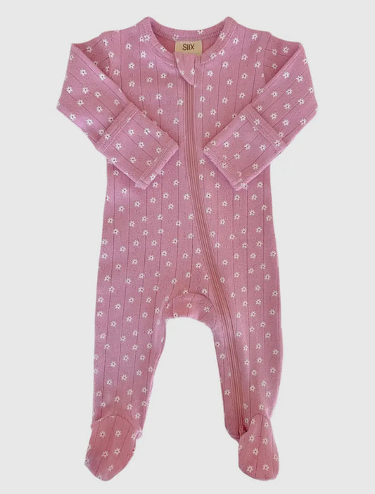 Pink Flower 2-Way Onesie