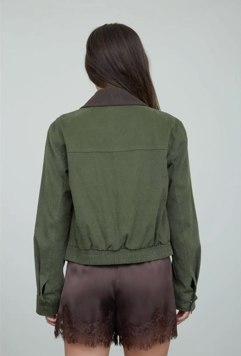 Bronwyn Barn Jacket | Dark Olive