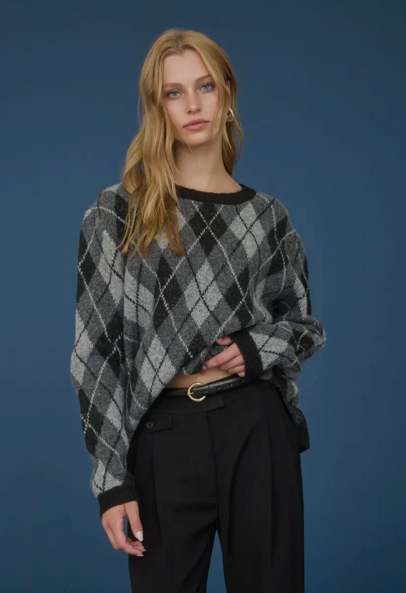 Harlowe Argyle Sweater