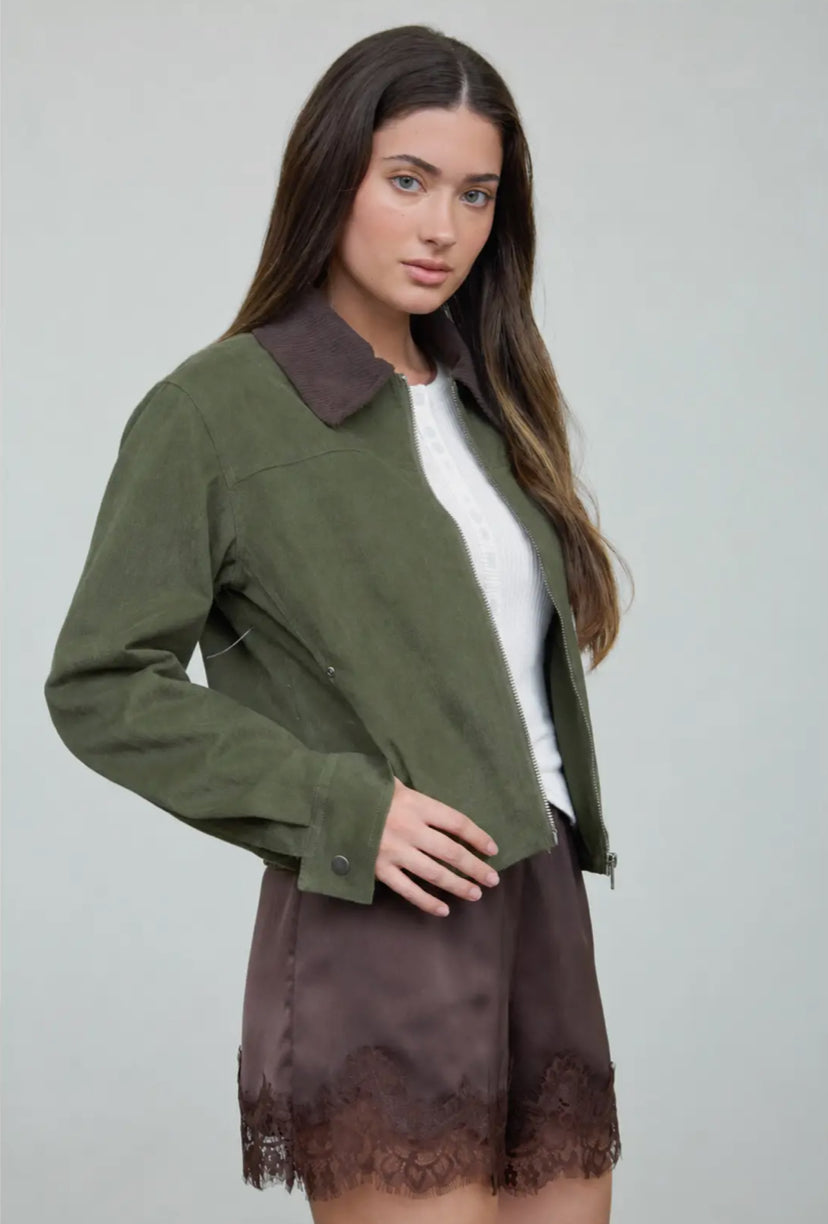 Bronwyn Barn Jacket | Dark Olive