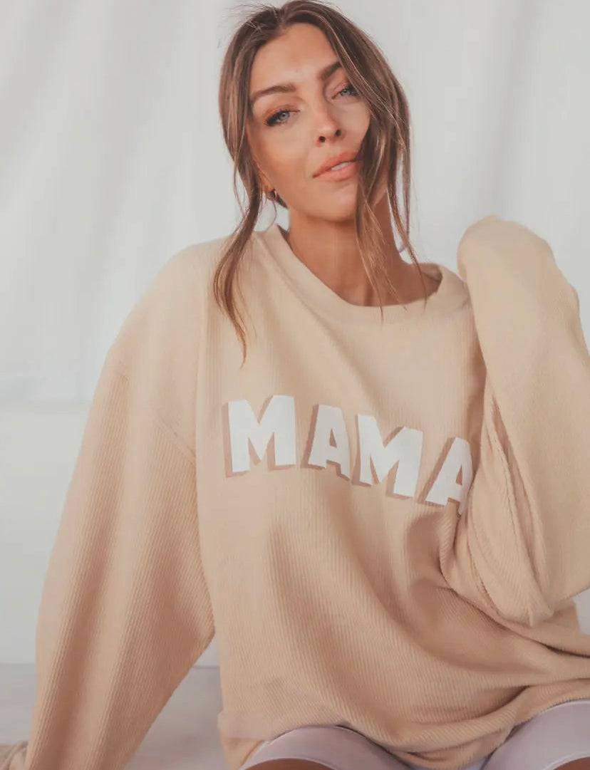 Mama Corded Sweatshirt