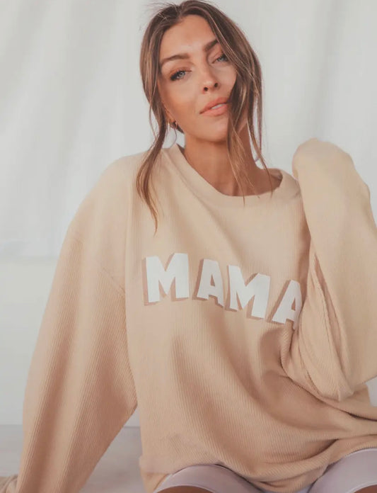 Mama Corded Sweatshirt