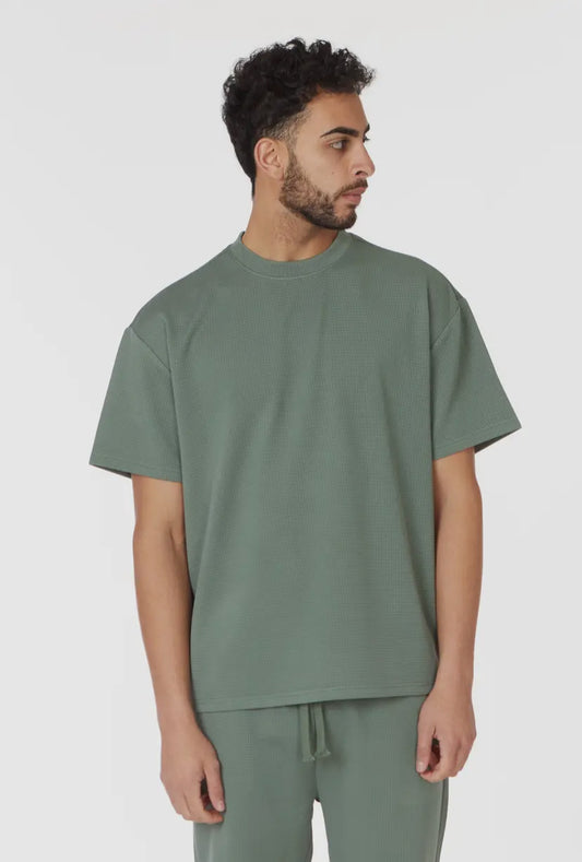 Flynn Textured T-Shirt | Green