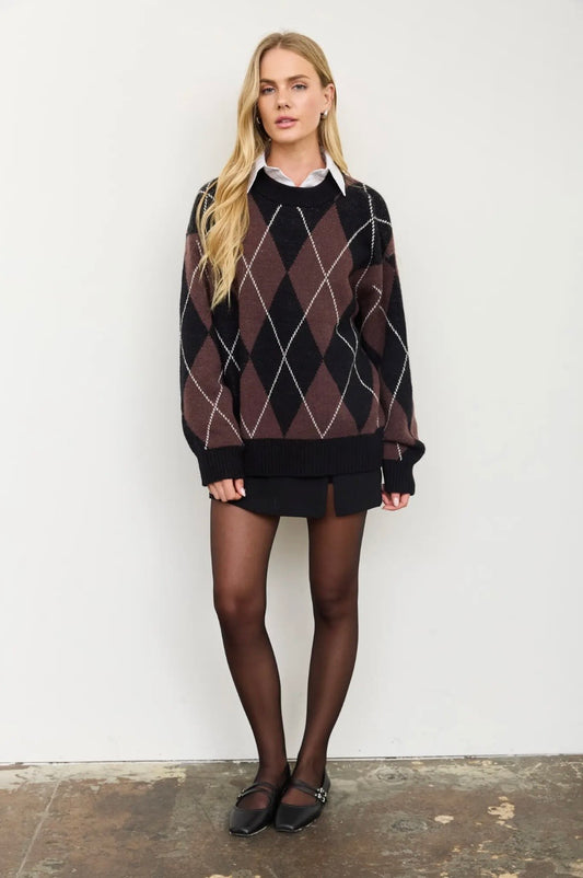 Sheridan Argyle Knit | Multi