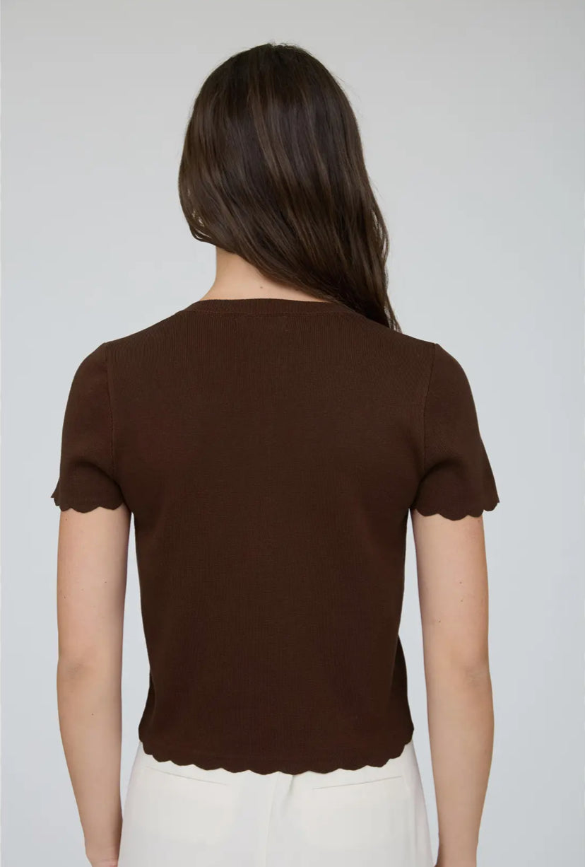 Moretto Cardi Top | Brown