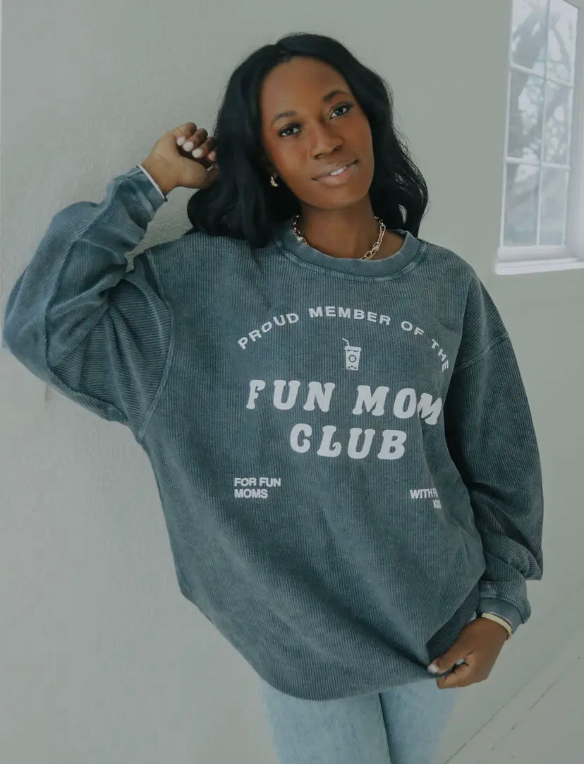 Fun Mom Club Corded Sweatshirt