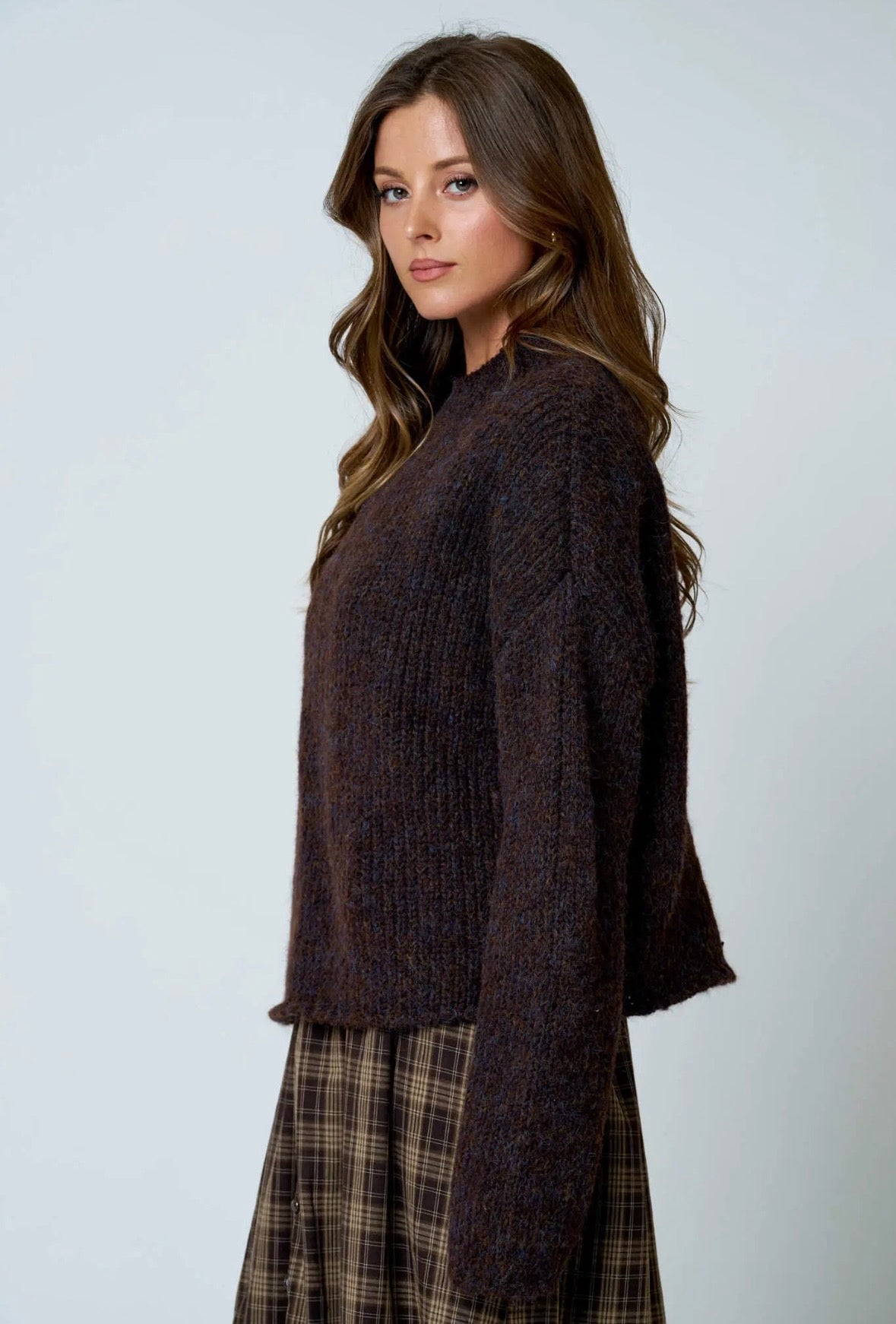 Landry Mock Neck | Coffee