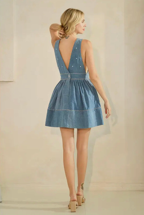 Life For Me Denim Dress
