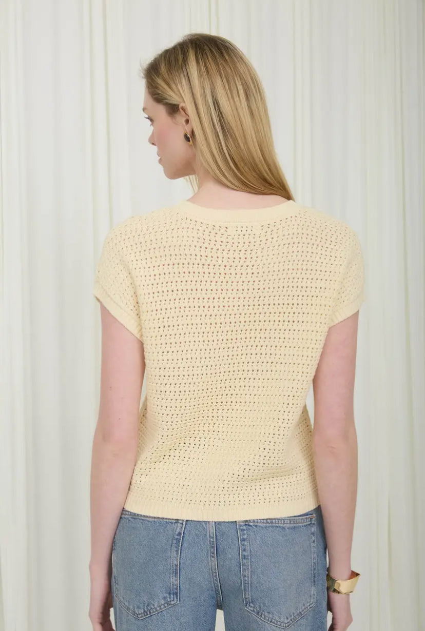 Tindra Knit Top | Light Yellow
