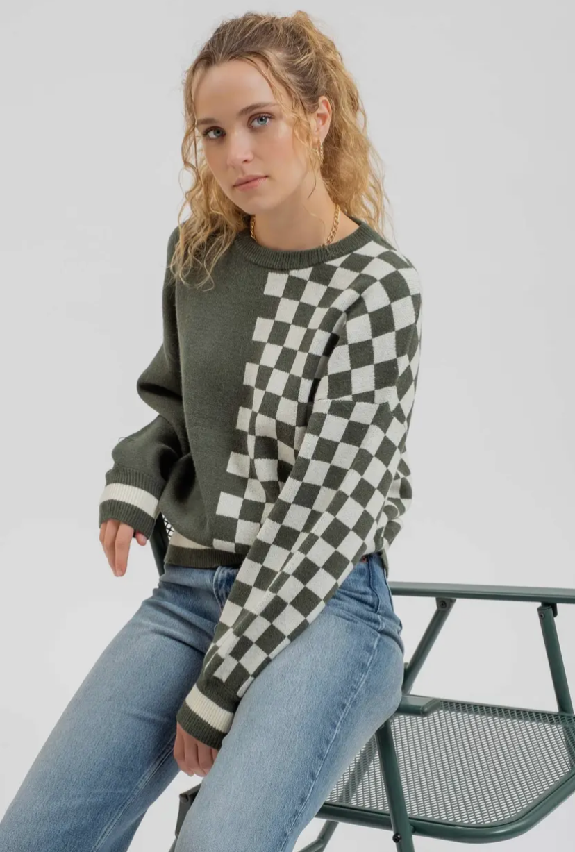 Kit Checkered Knit