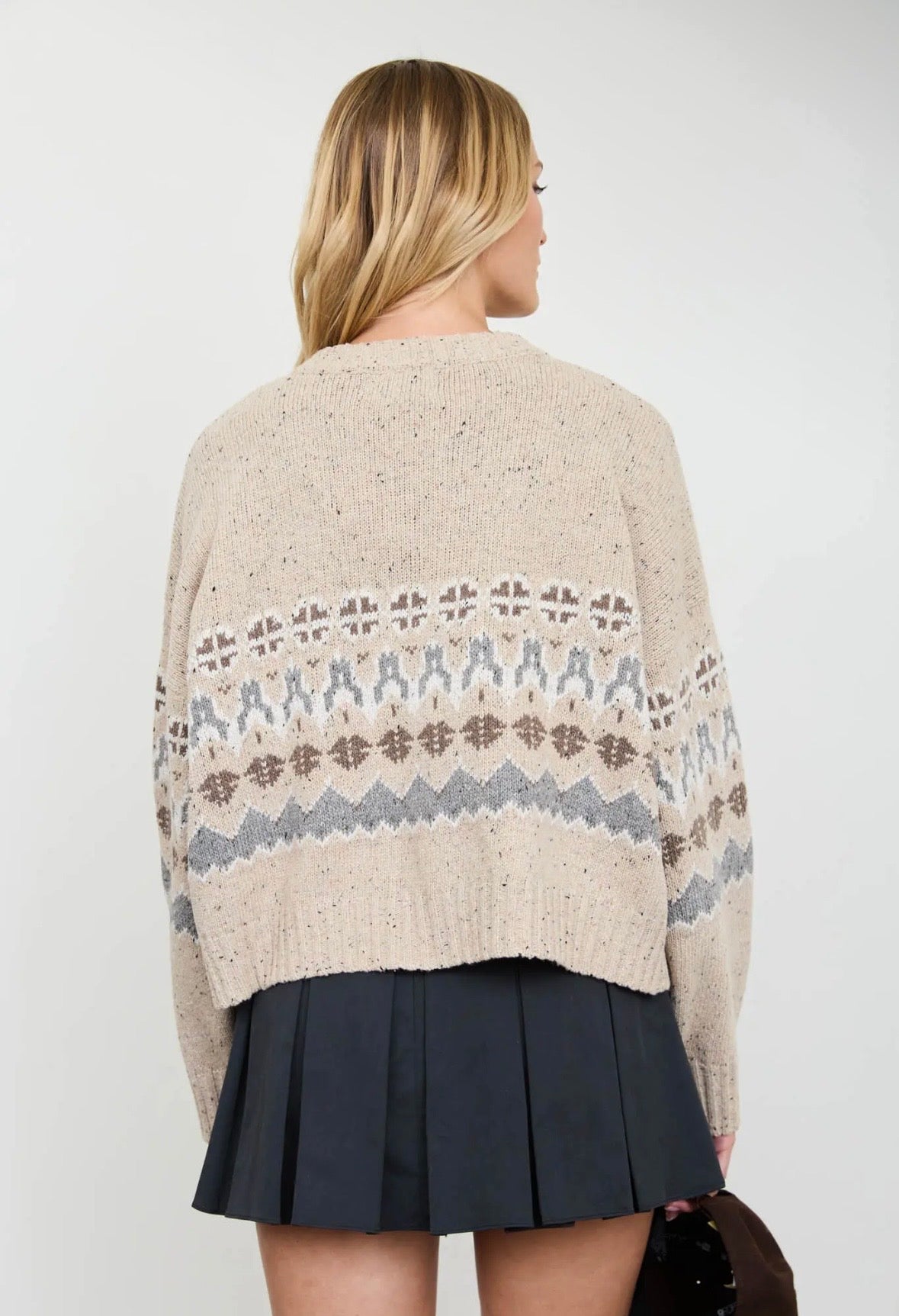 Bellamy Fair Isle Cardi | Oat