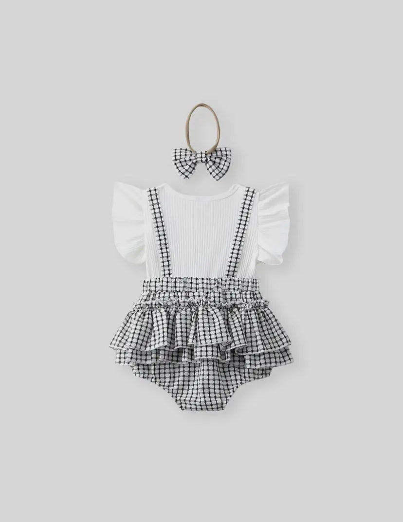 Little Coco Romper Set | White