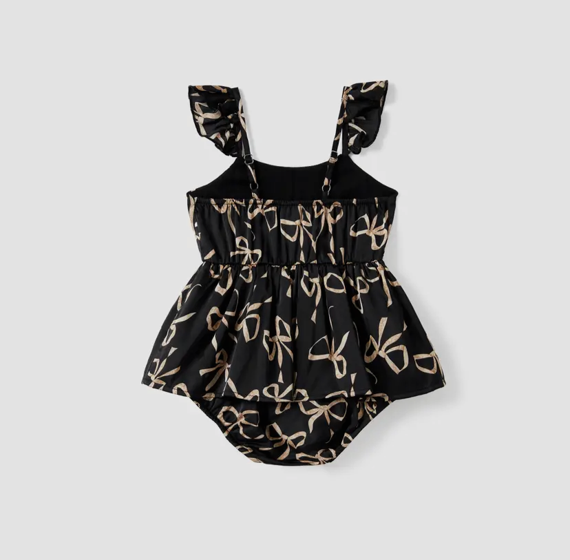 Bowknot Romper Dress