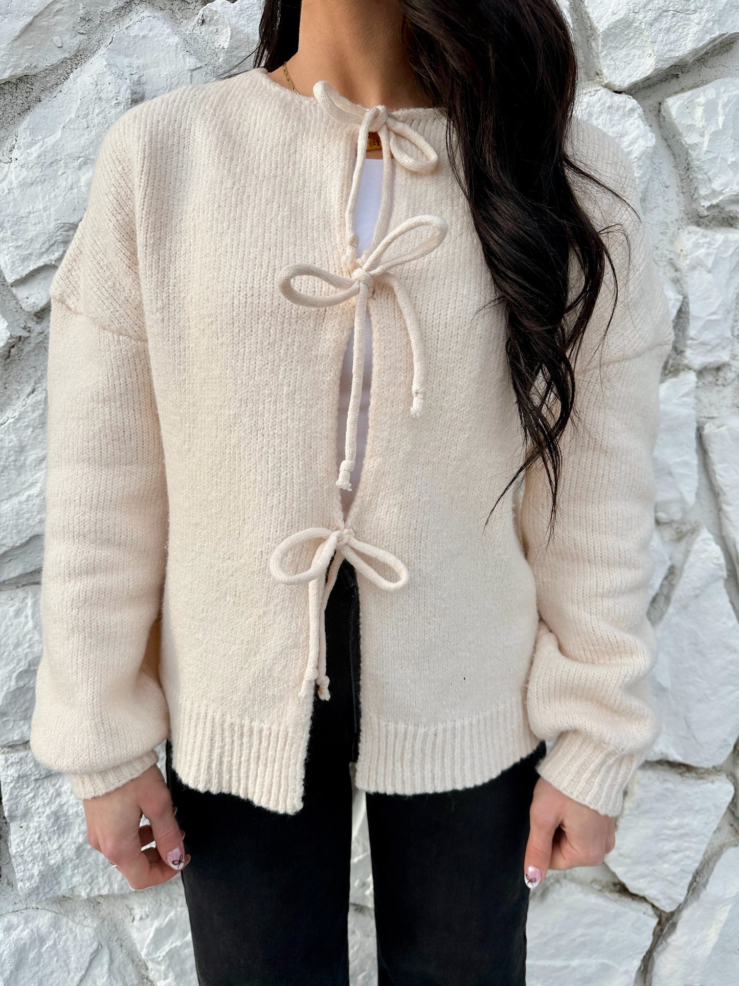 Brio Bow Cardi Sweater