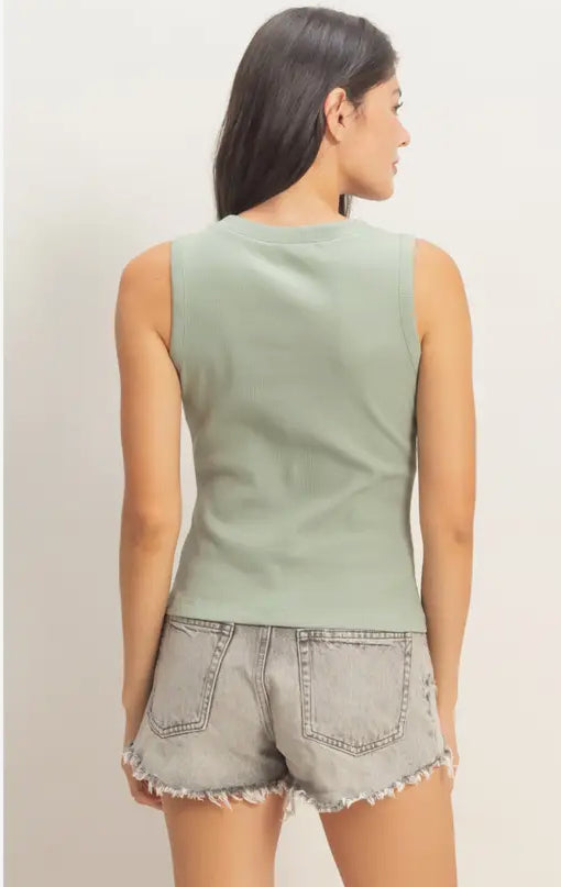Islet Tank | Sage Green