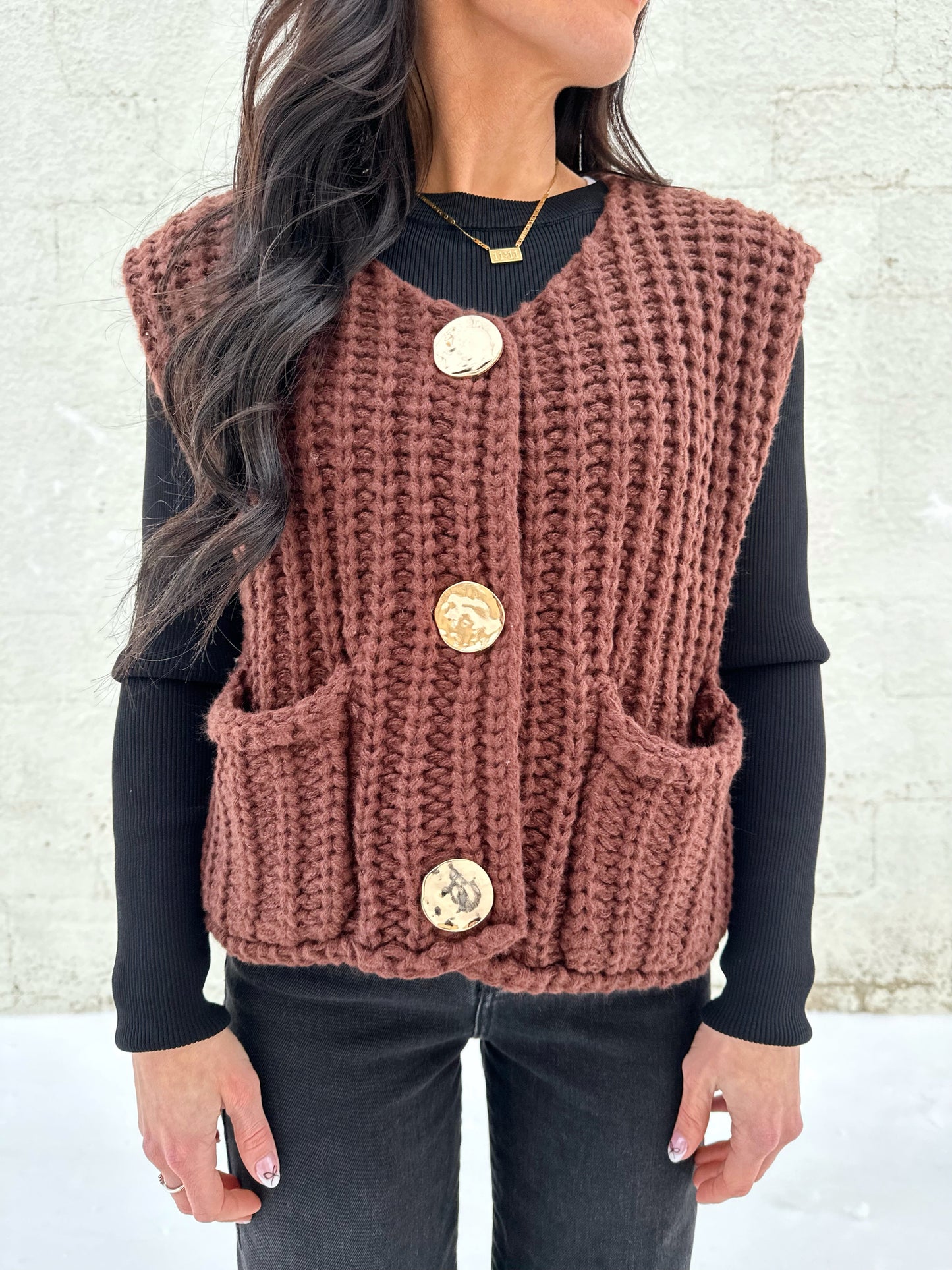 Elrow Knitted Vest Cardi