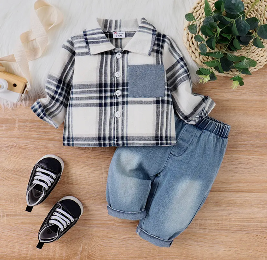 Plaid Patch Pocket Shirt