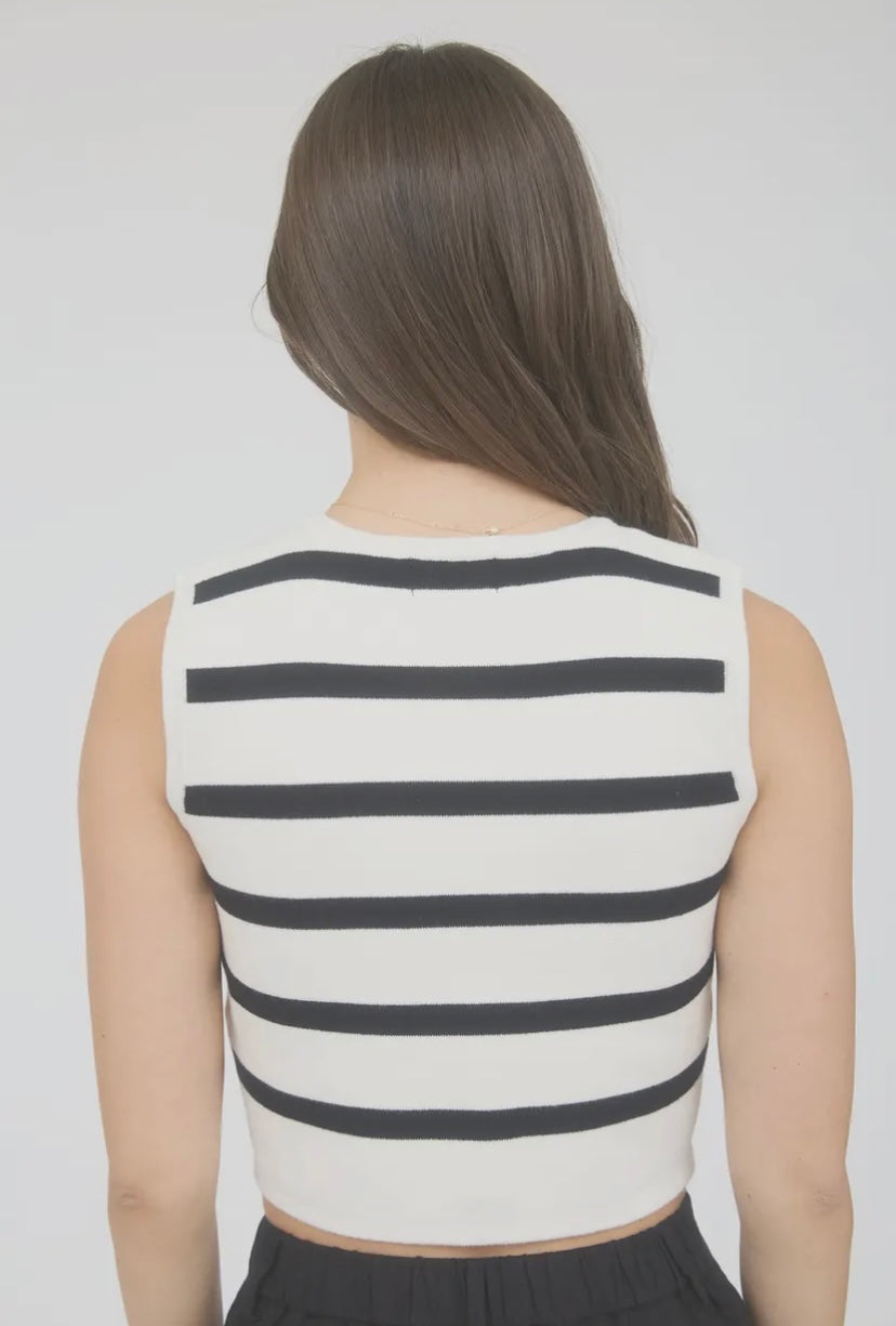 Regal Cropped Vest