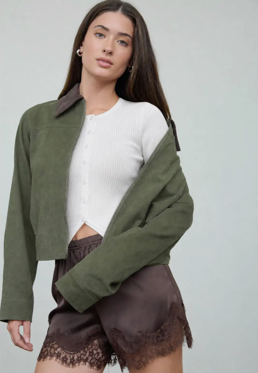 Bronwyn Barn Jacket | Dark Olive