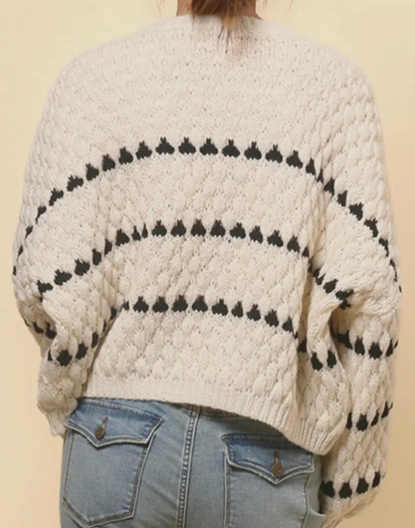 Shanae Chunky Sweater | White