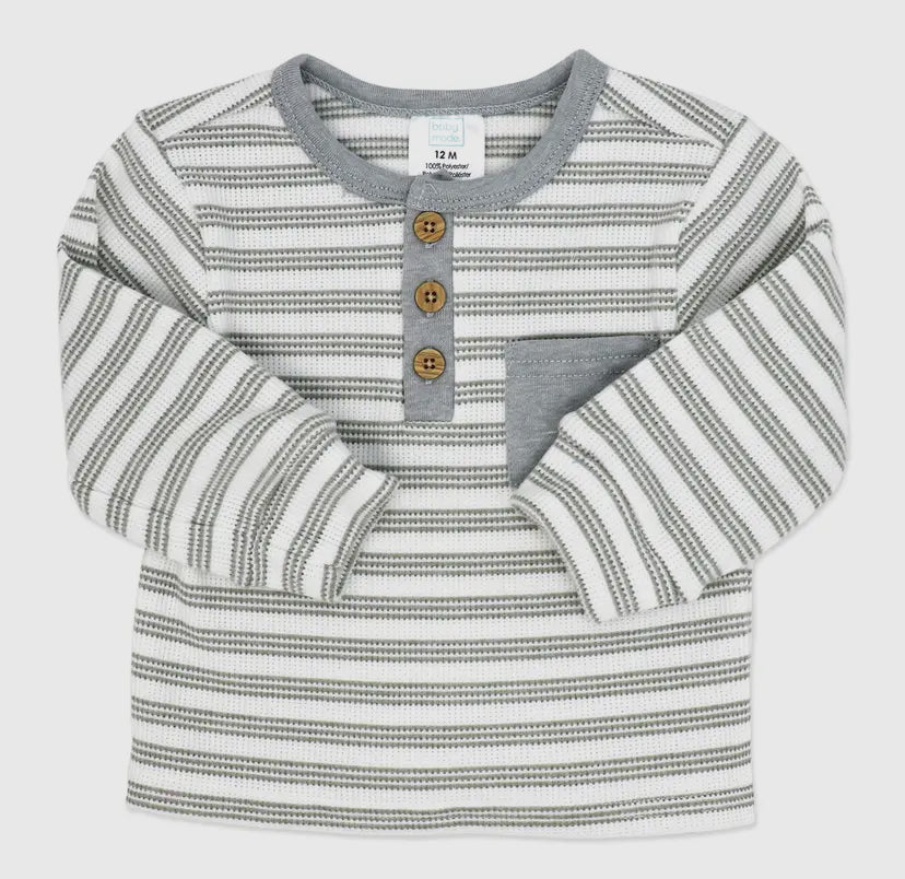 Boys Thermal 3 Piece | Grey Stripe