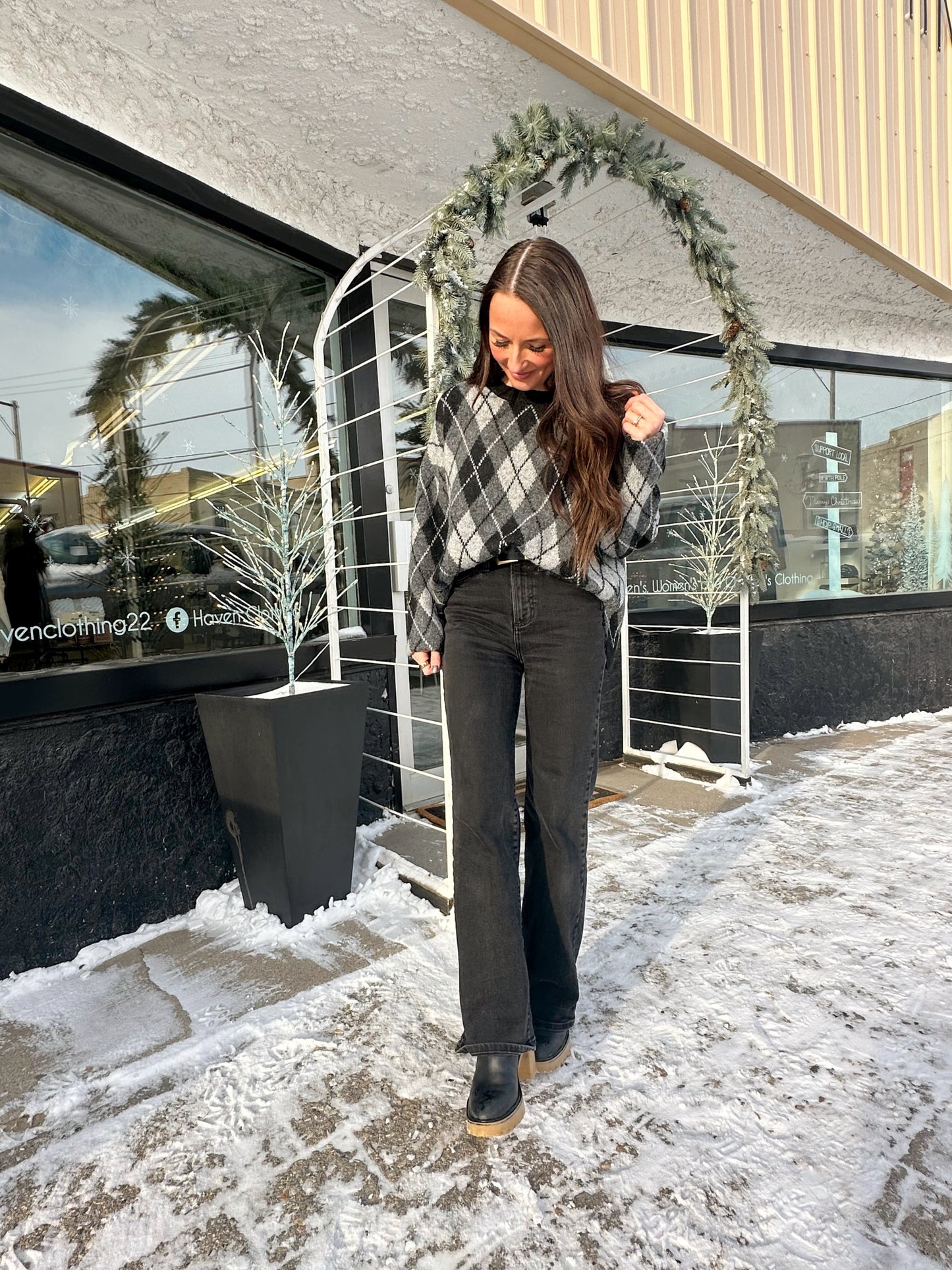 Harlowe Argyle Sweater