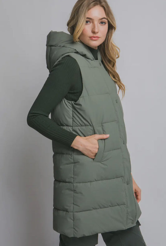 Hensen Puffer Vest | Olive