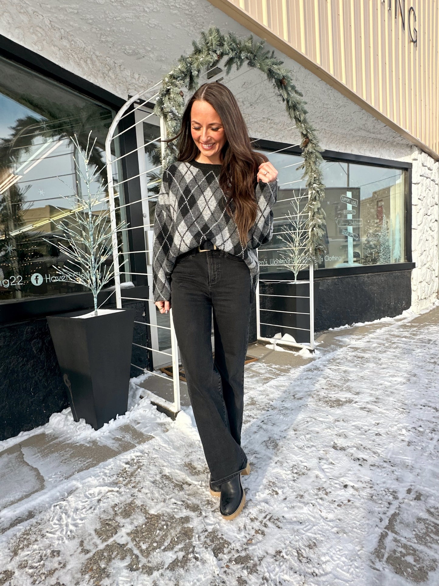 Harlowe Argyle Sweater