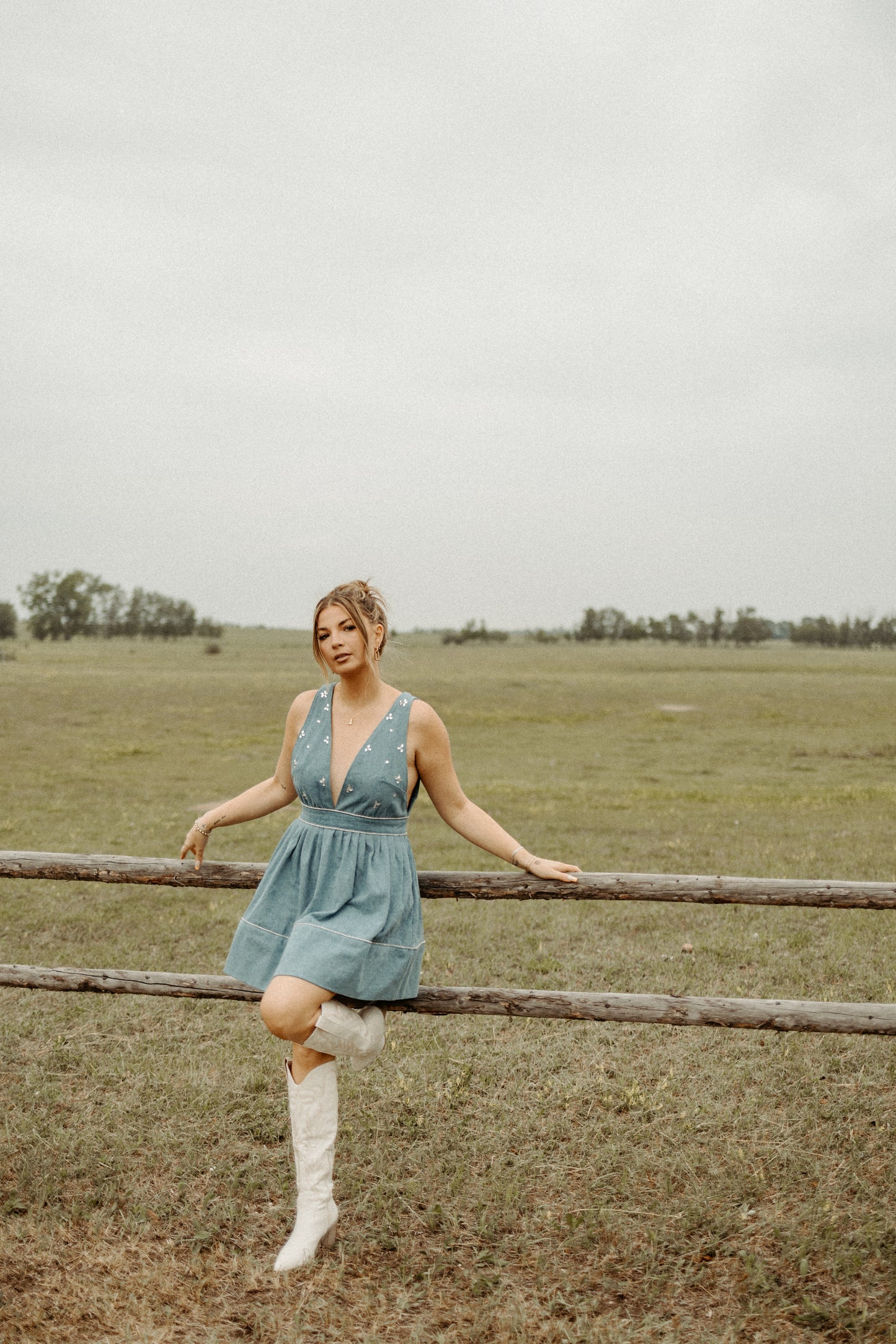 Life For Me Denim Dress