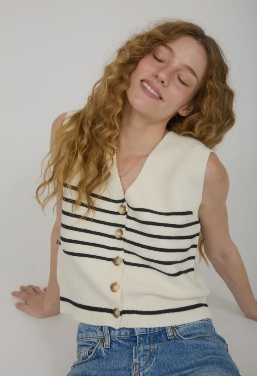 Pax Knit Top | Cream