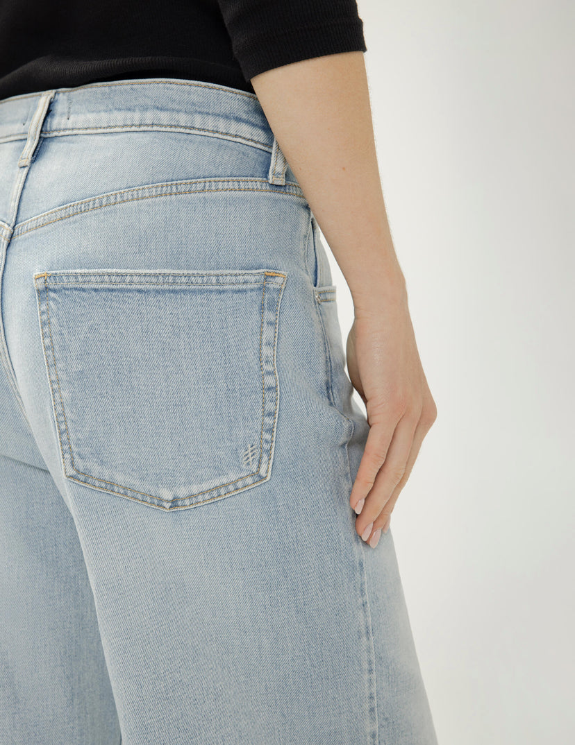 SILVER JEANS | Be Easy Wide Leg Crop | HDR108 Malaga