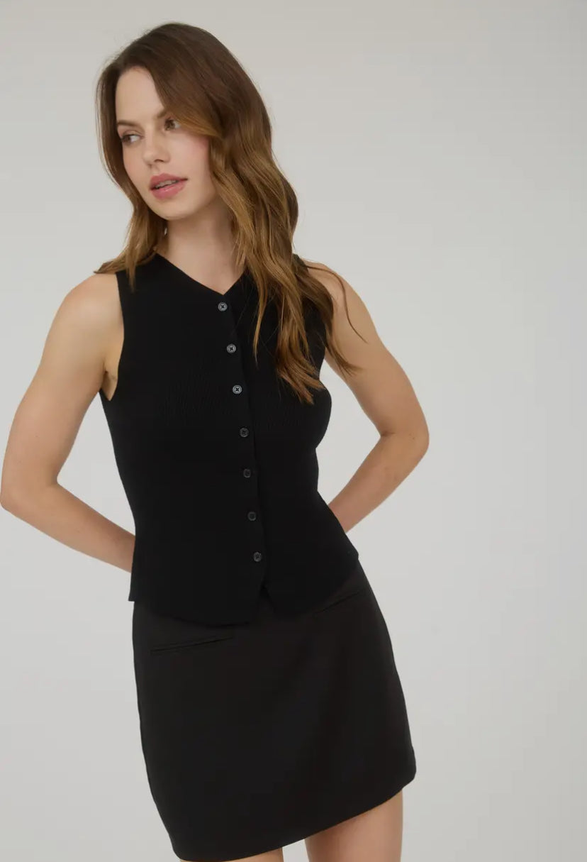 Mirelle Belted Skirt | Black