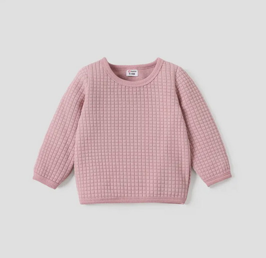 Emryn Textured Sweatshirt | Pink