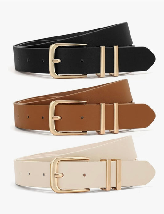 Haller Faux Leather Belt | 3 Colour Options