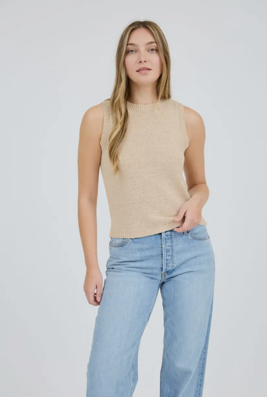 Lasso Knit Tank | Light Taupe