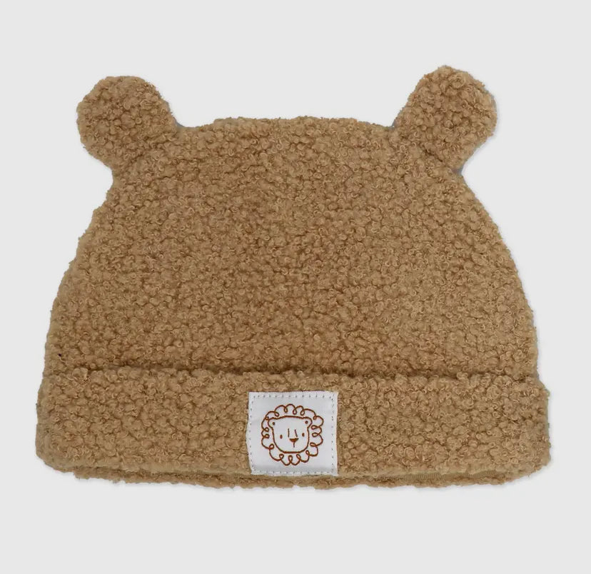 Boys 3 Piece Sherpa Jumper Set | Brown Lion