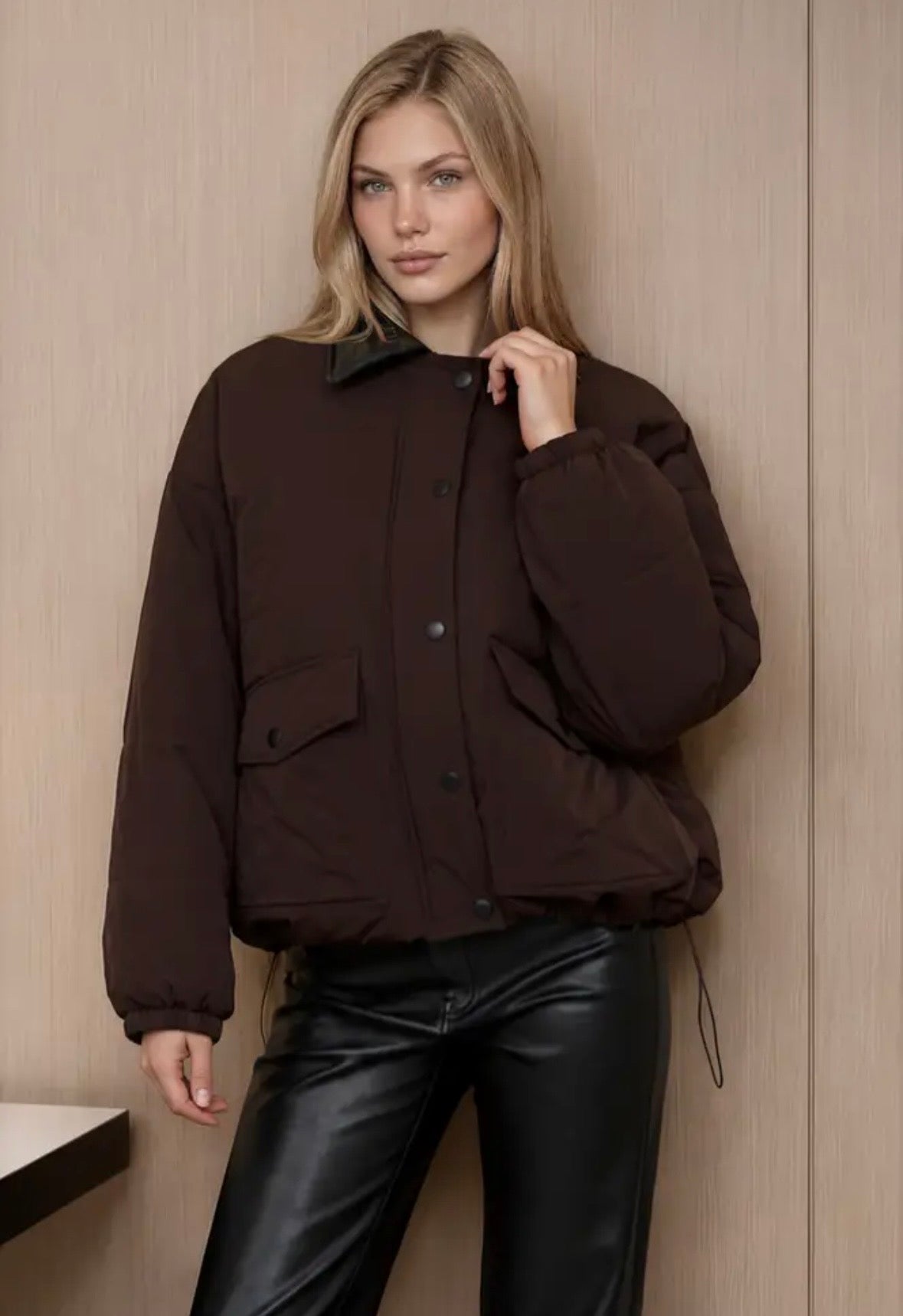 Bristol Puffer Jacket | Plum Chocolate