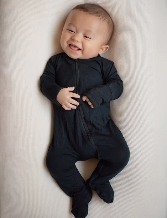 2-Way Zip Onesie | Black