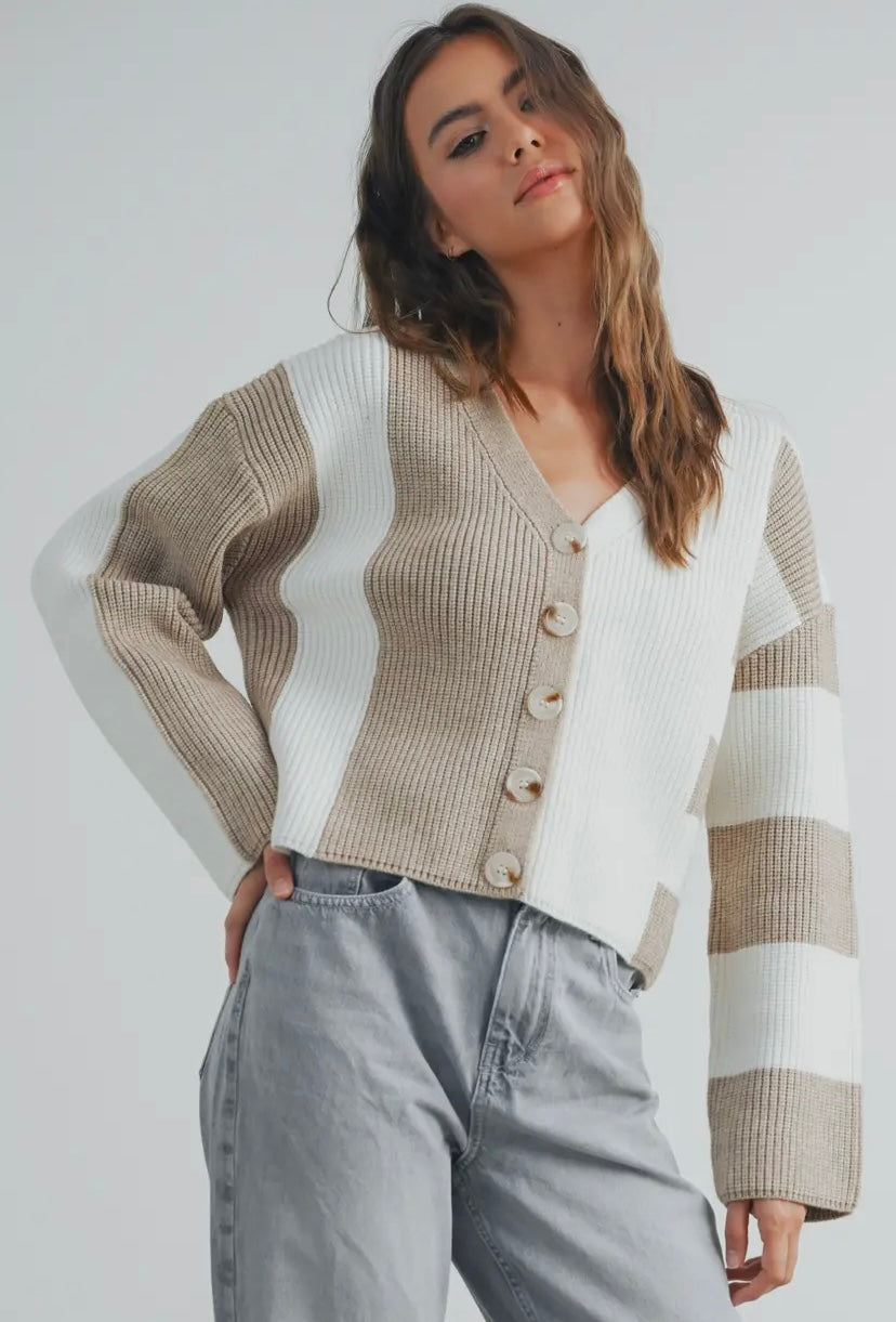 Society Colour Block Cardi