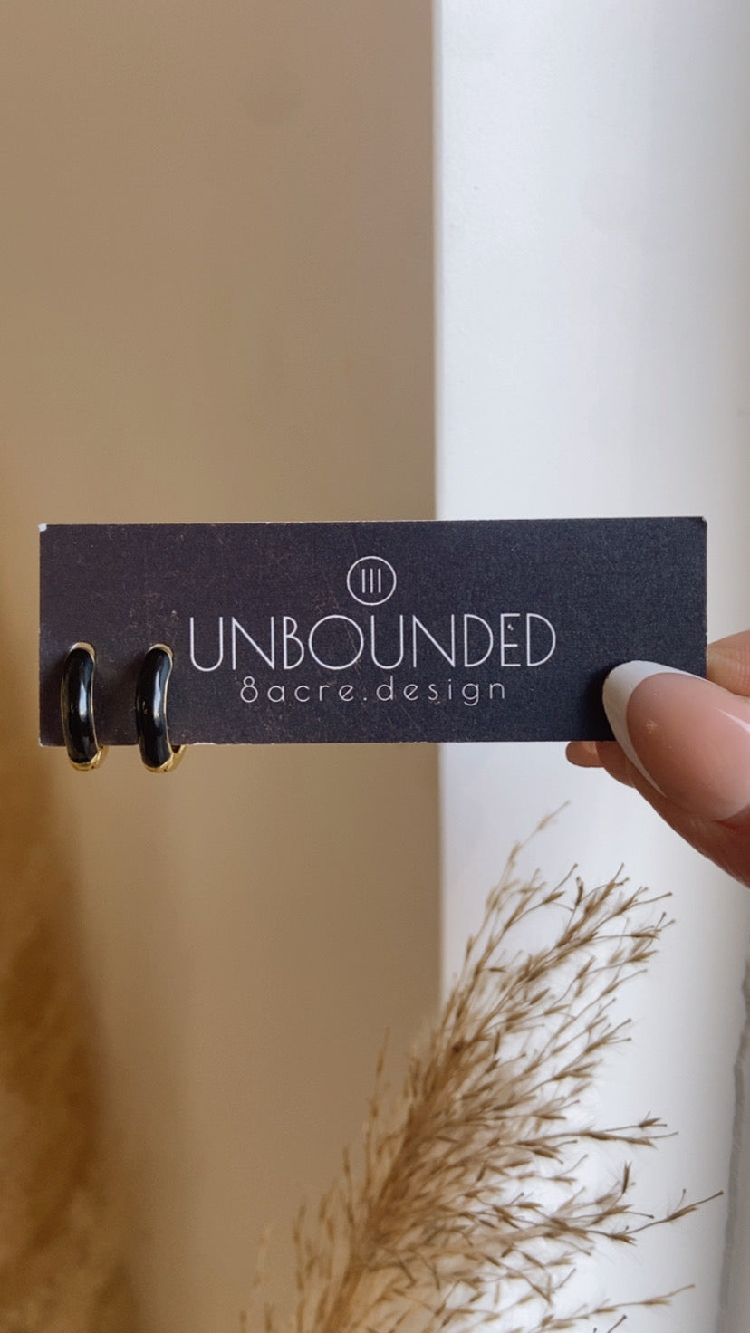 UNBOUNDED | Pop Of Colour Earrings | Black