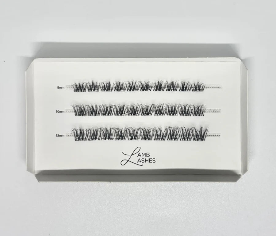 Lamb Lashes | Natural Glamb pre-glued lash segments