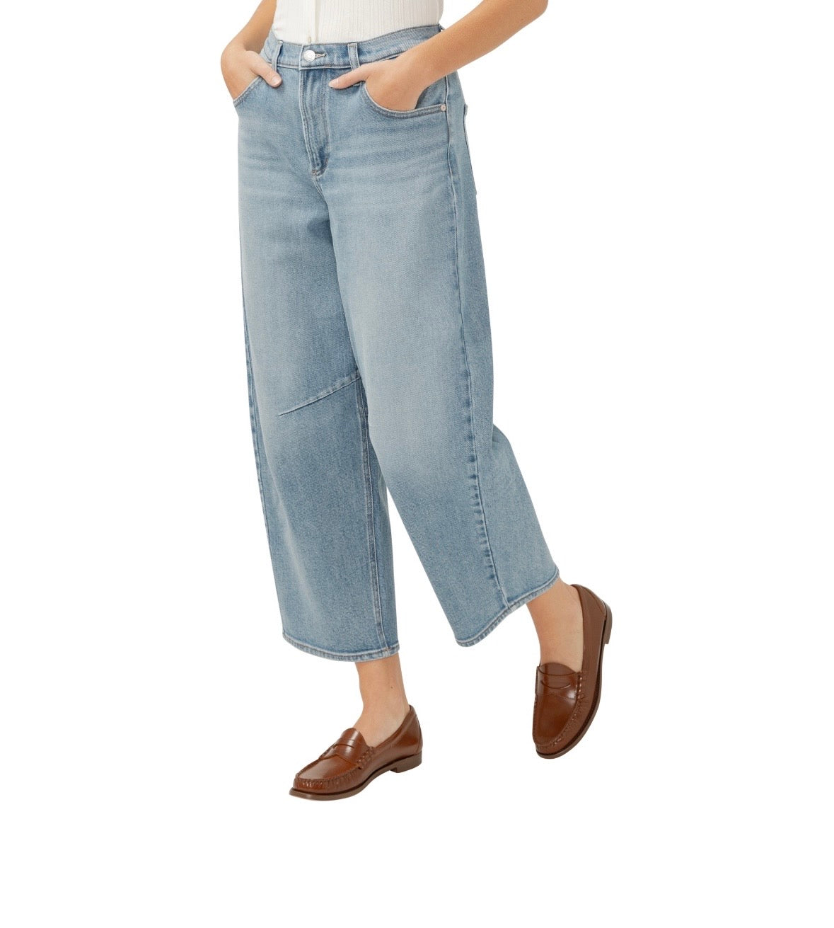 SILVER JEANS | Barrel Leg Ankle Jeans AGR278