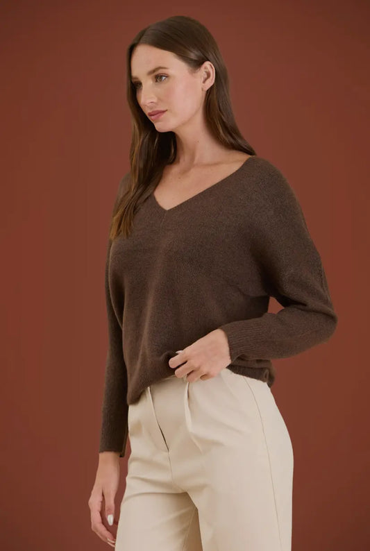 Dava Sweater | Dark Mocha