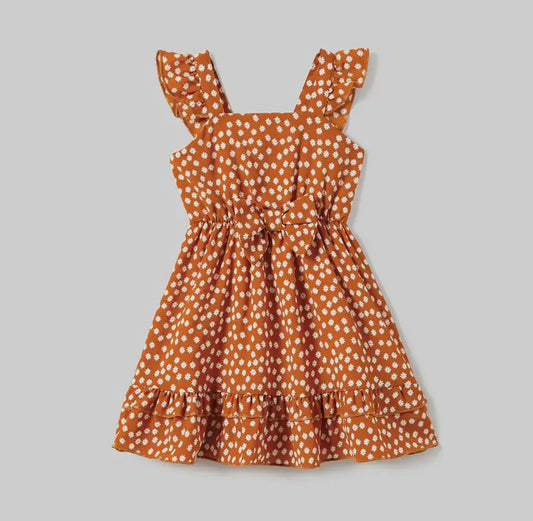 Ditsy Chiffon Dress