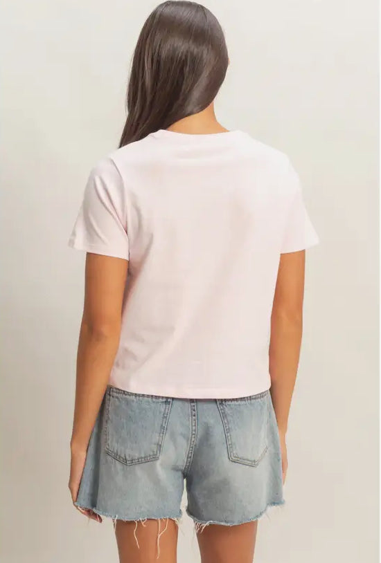 Jensen Cotton T-Shirt | Soft Pink